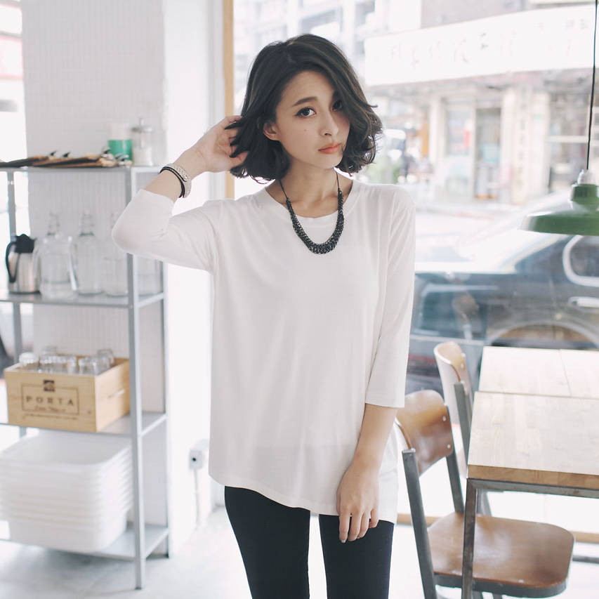 柔軟七分袖上衣(兩色)