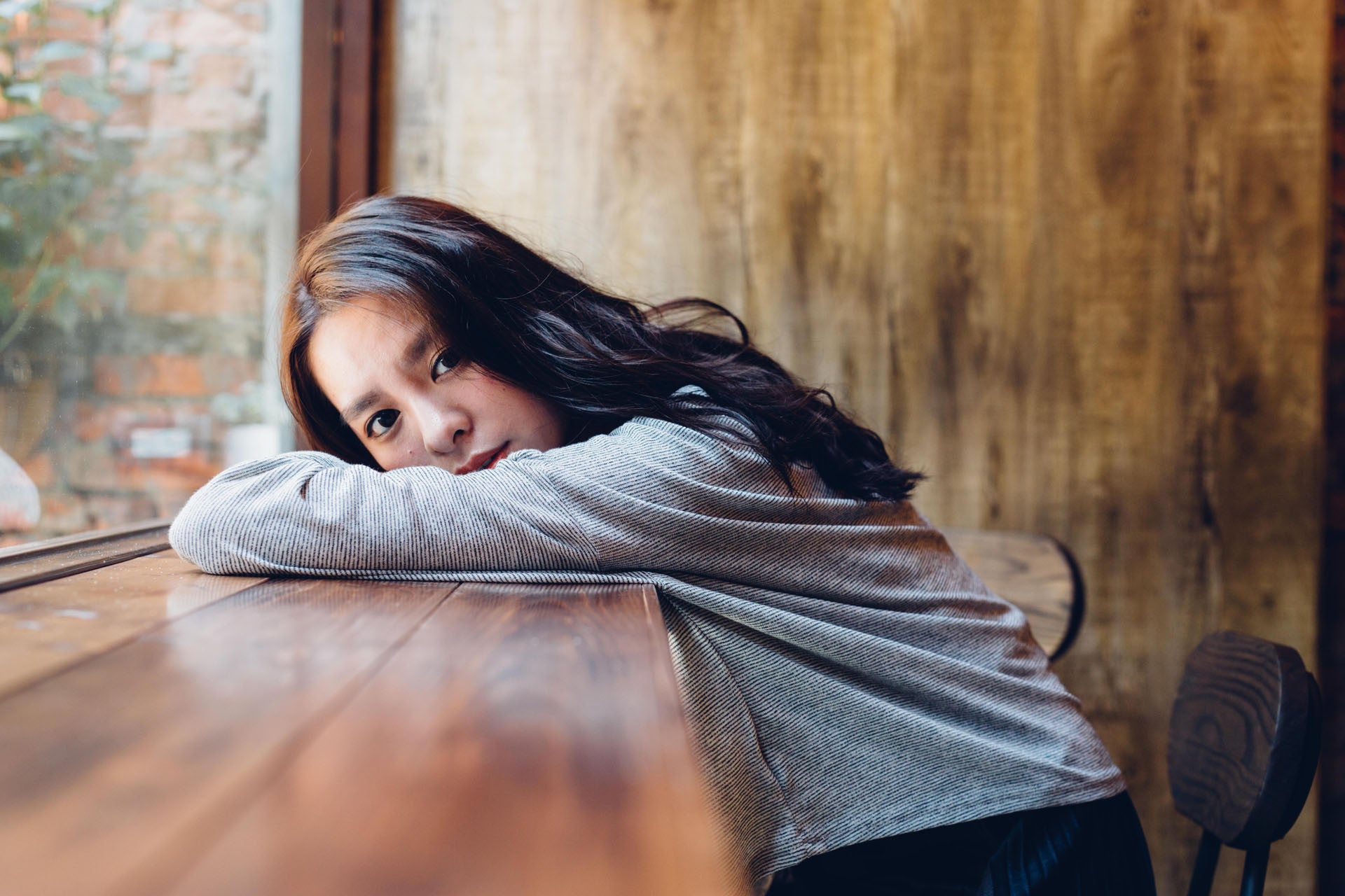 隨性寬版長袖上衣(兩色)