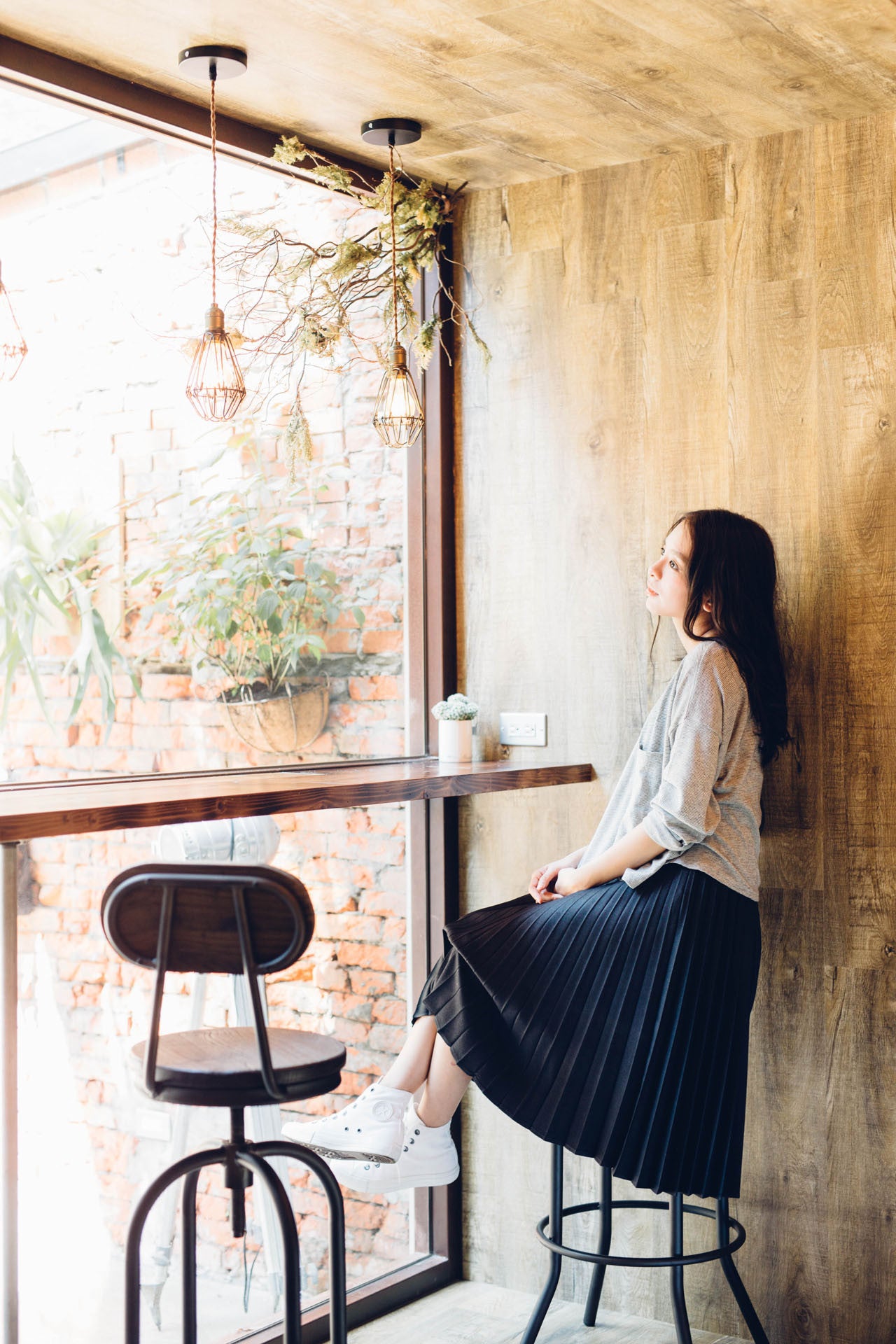 隨性寬版長袖上衣(兩色)