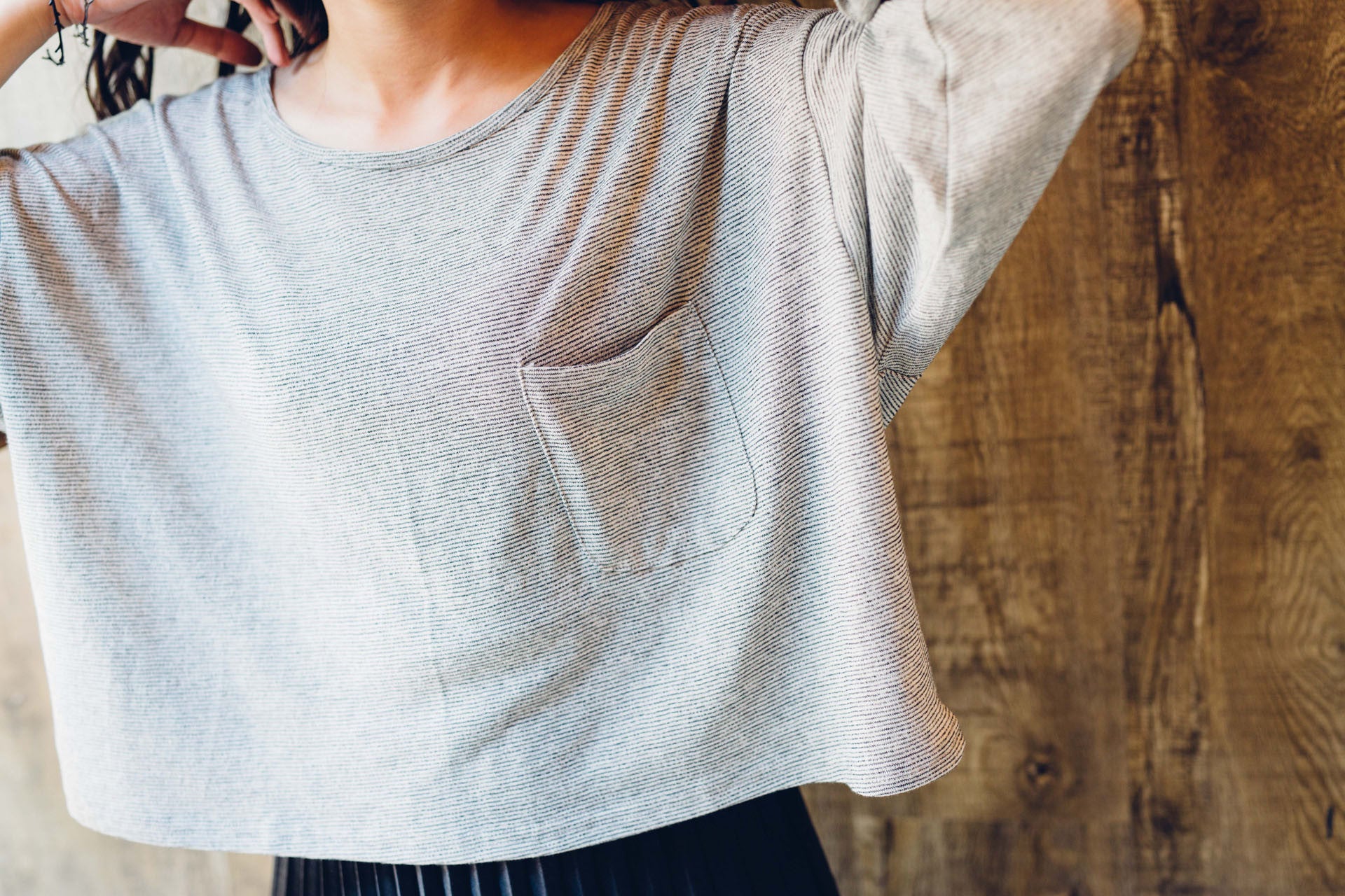 隨性寬版長袖上衣(兩色)