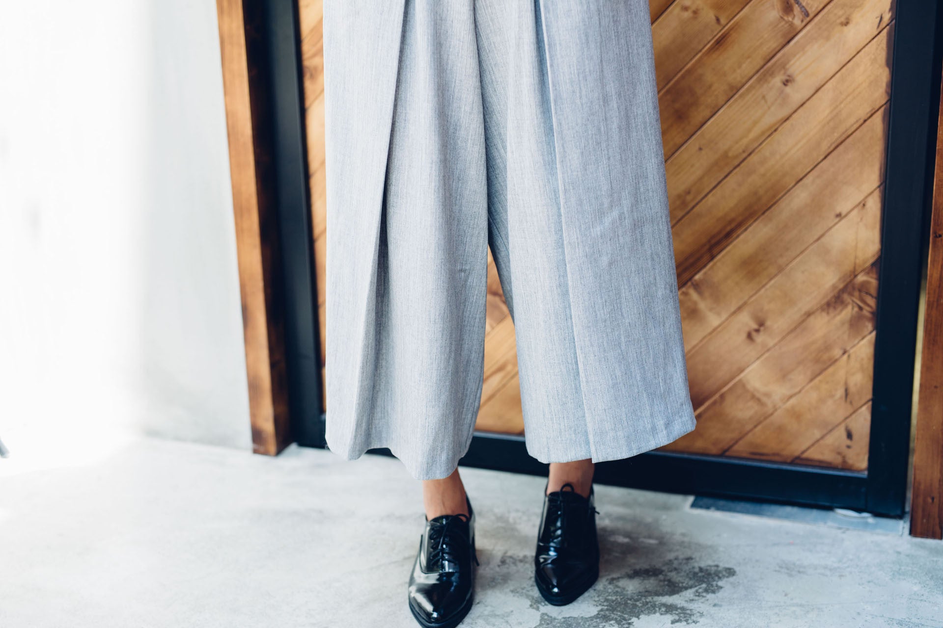 雙活褶八分寬褲(兩色)