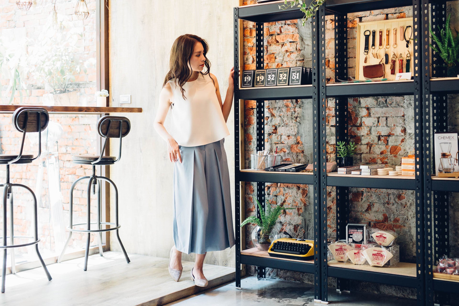 雙活褶八分寬褲(兩色)