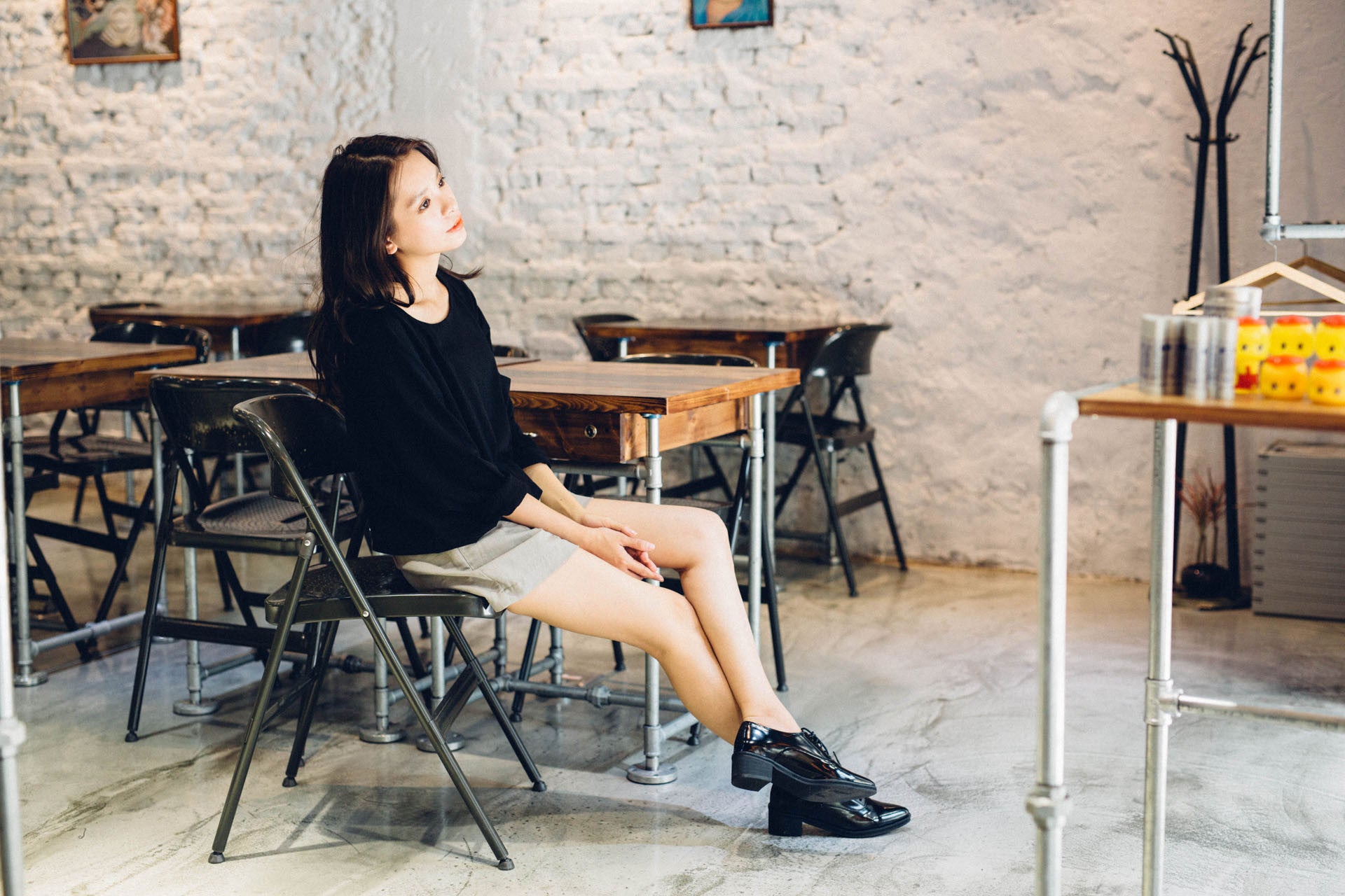 隨性寬版長袖上衣(兩色)