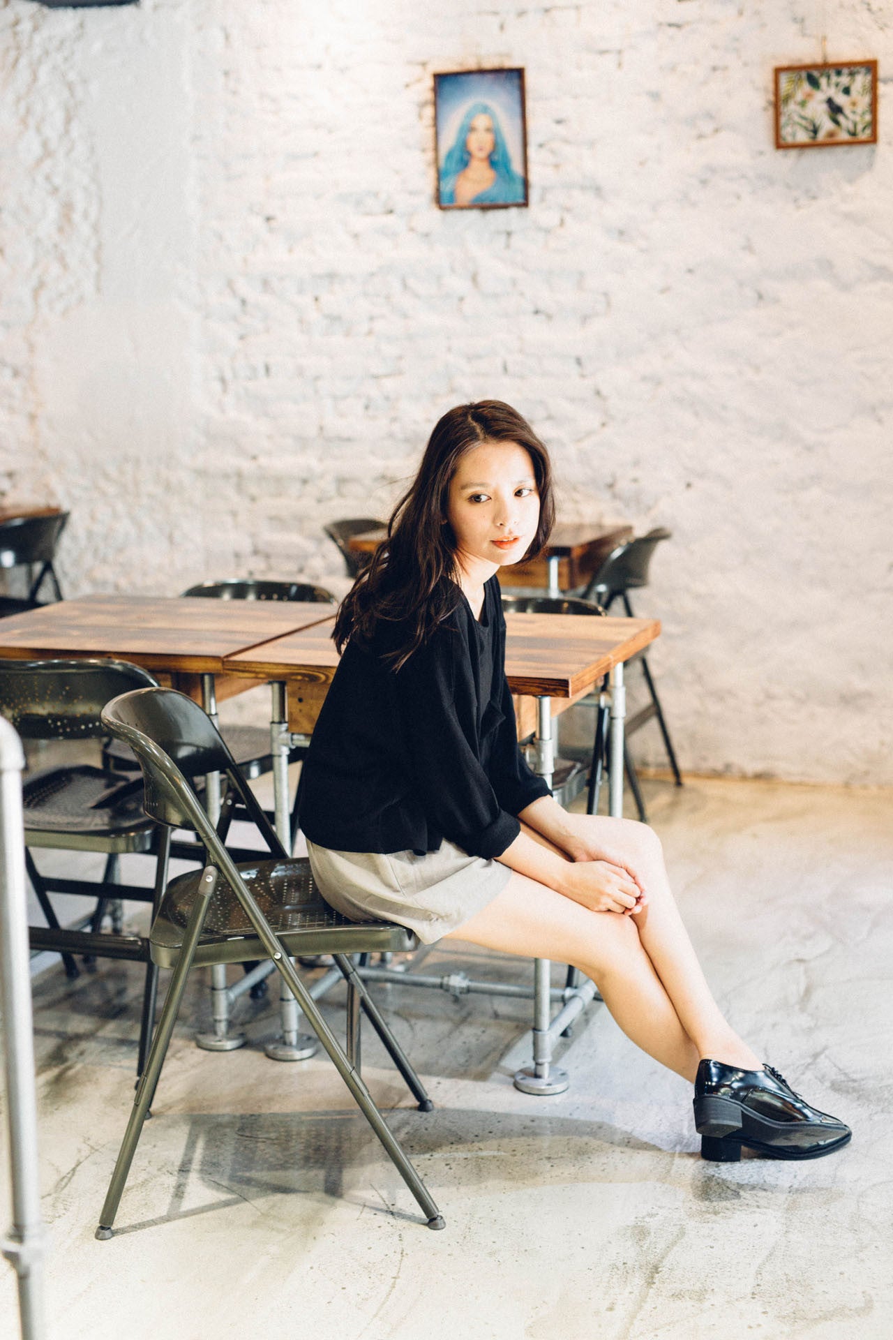 隨性寬版長袖上衣(兩色)