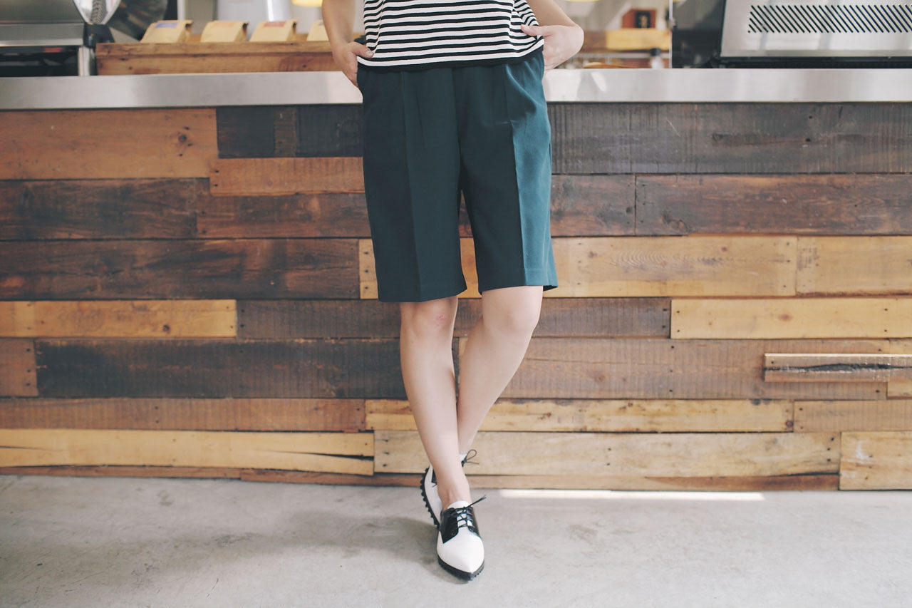 寬版五分褲(兩色)