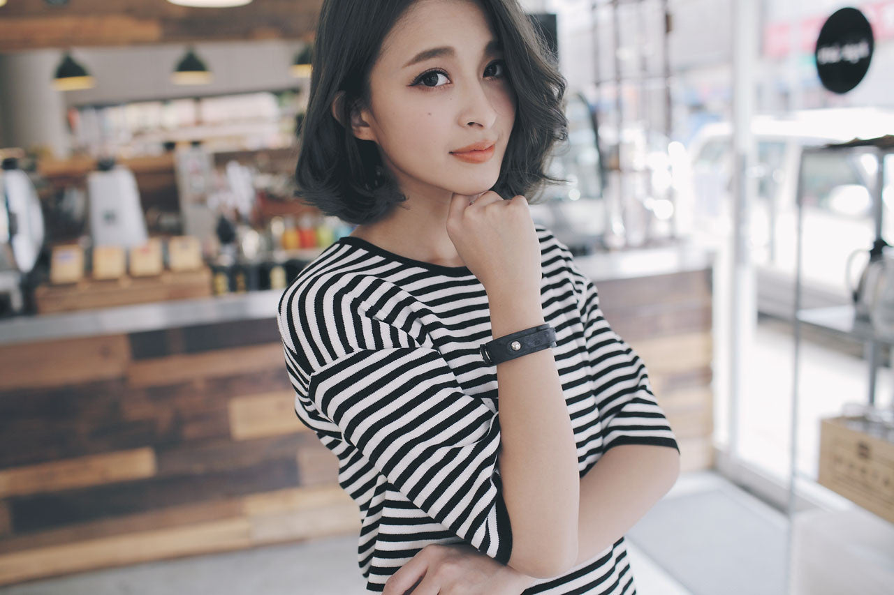 駝鳥皮手環(兩色)