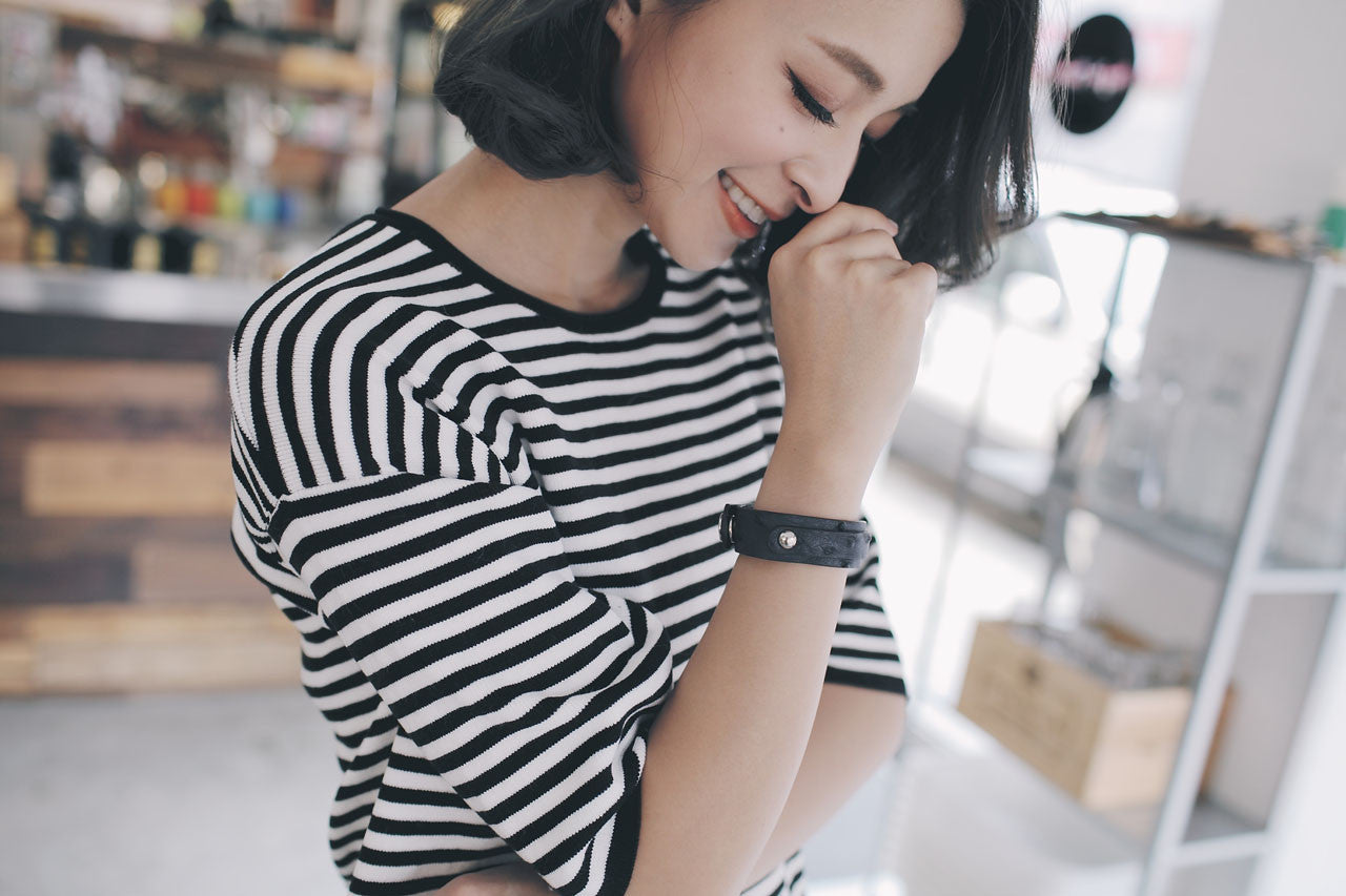 駝鳥皮手環(兩色)