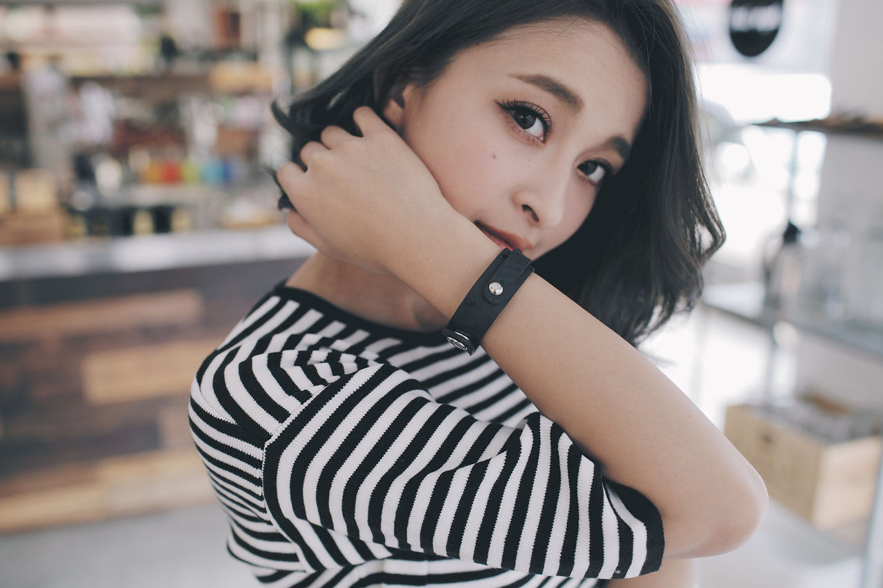 駝鳥皮手環(兩色)