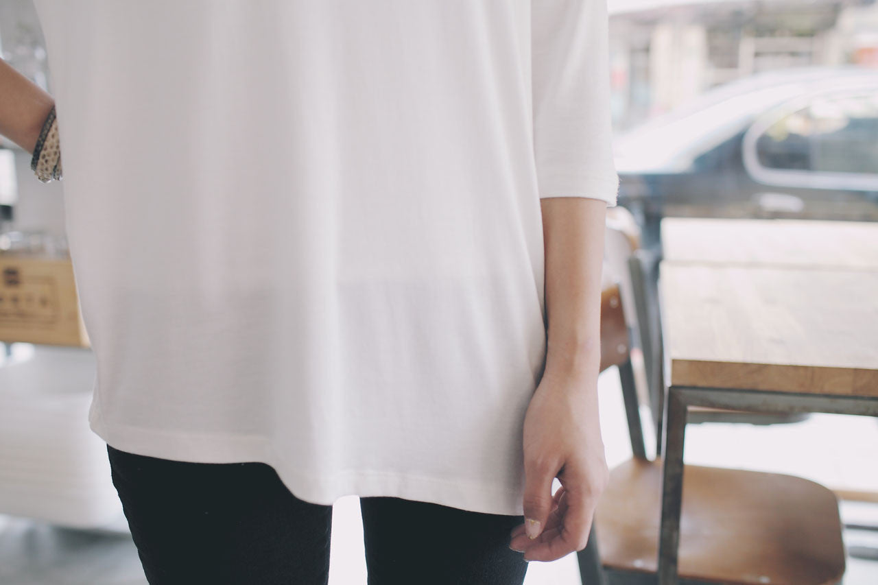 柔軟七分袖上衣(兩色)