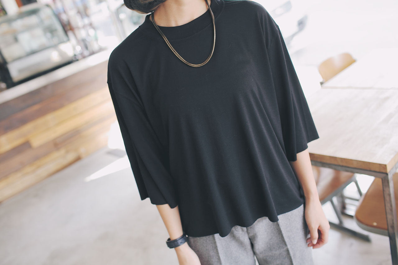 素面寬袖上衣(兩色)