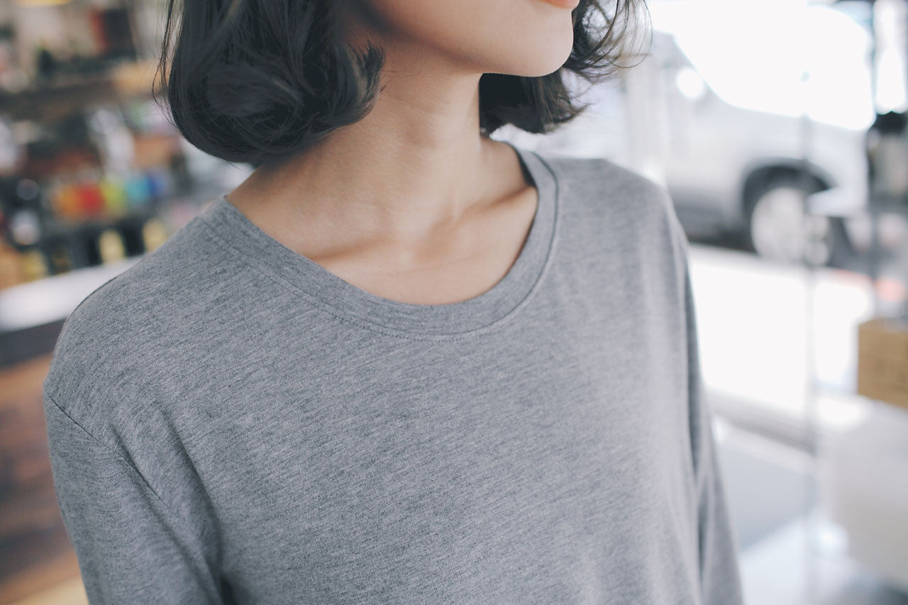 柔軟七分袖上衣(兩色)