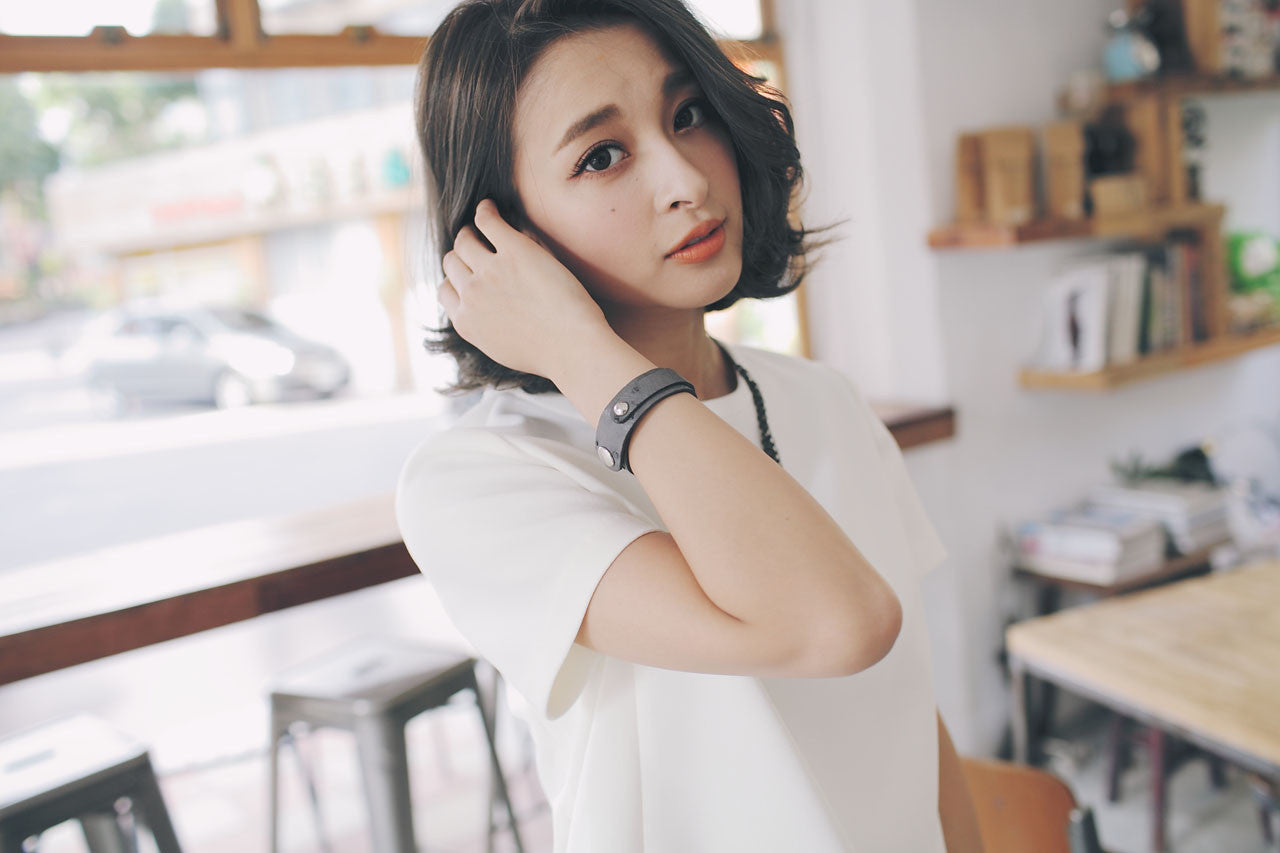 駝鳥皮手環(兩色)