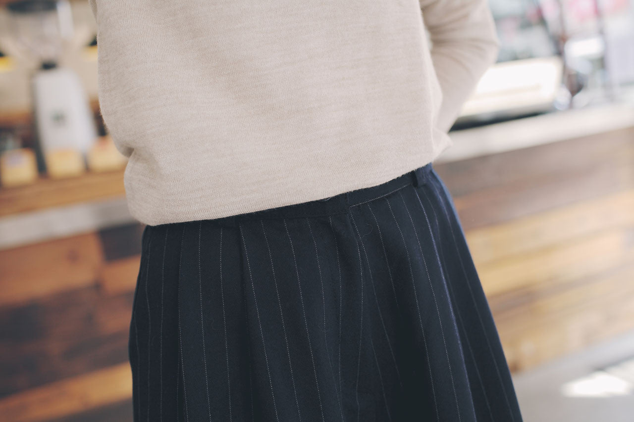 條紋七分寬褲(兩色)