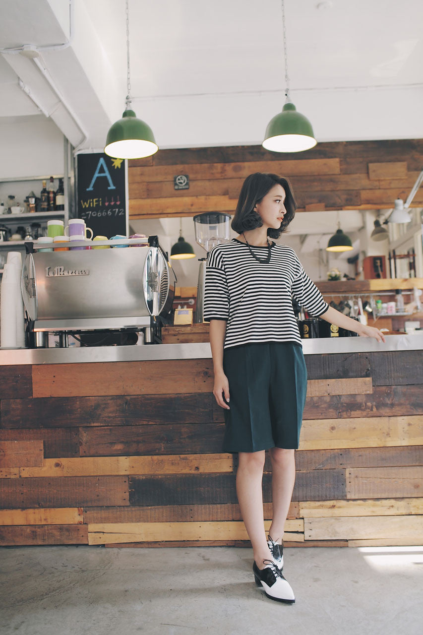 寬版五分褲(兩色)