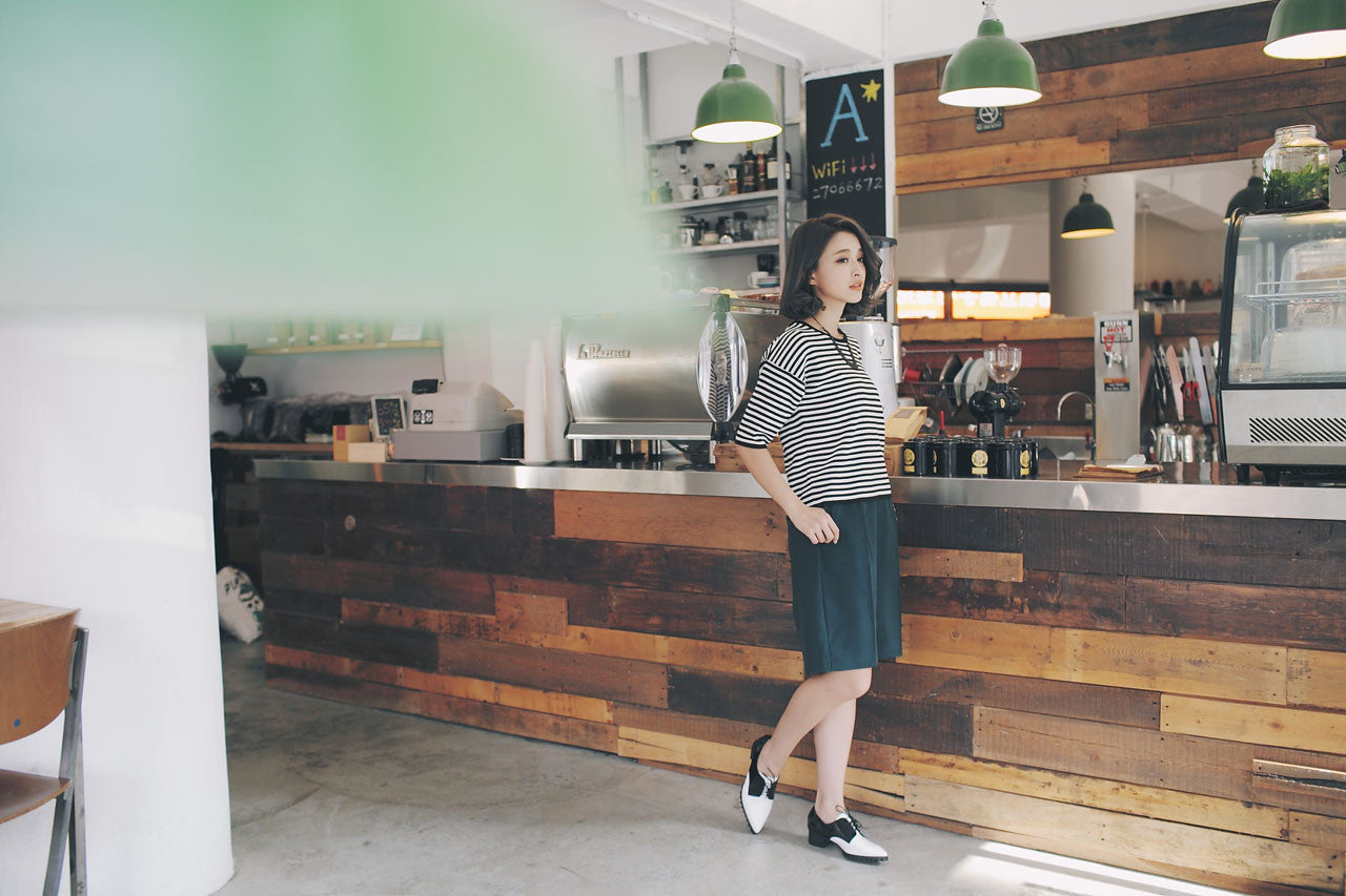 寬版五分褲(兩色)