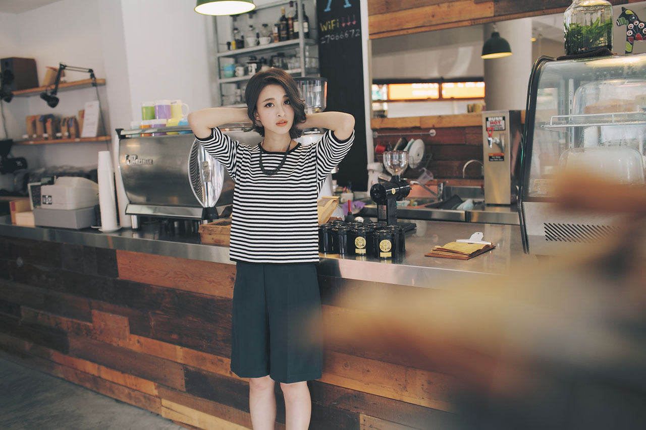 寬版五分褲(兩色)