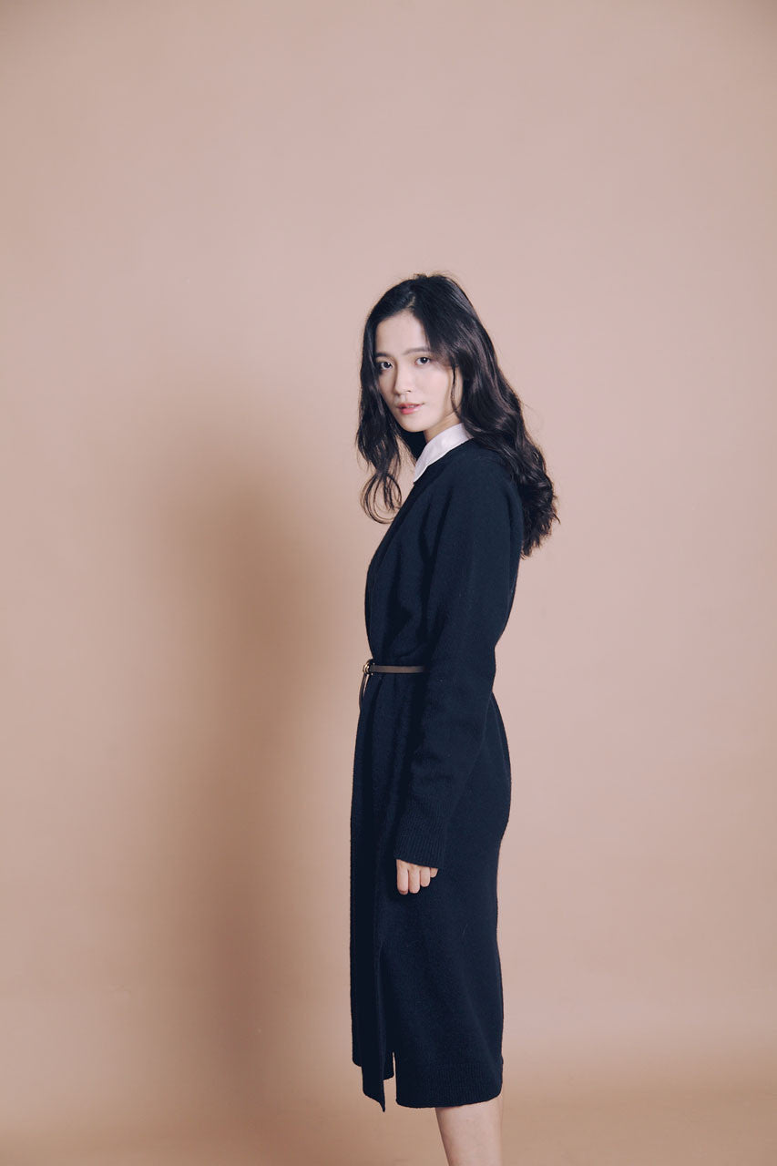 質感喀什米爾羊毛連身裙