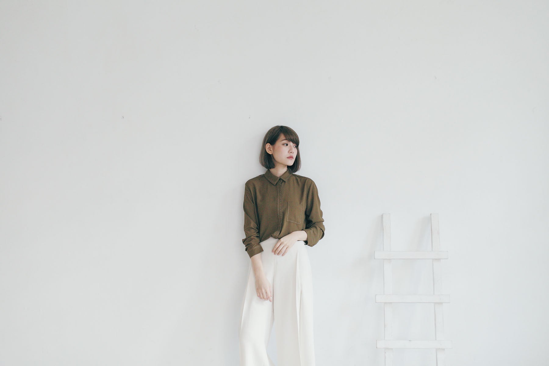 質感打褶九分寬褲(兩色)