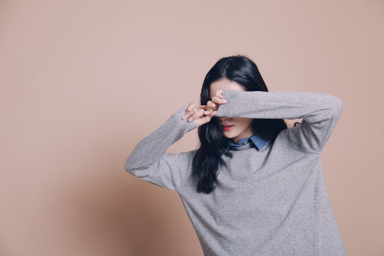 假兩件針織襯衫