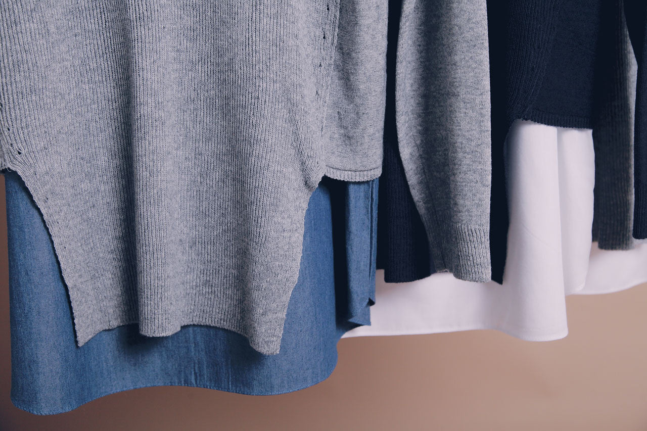 假兩件針織襯衫