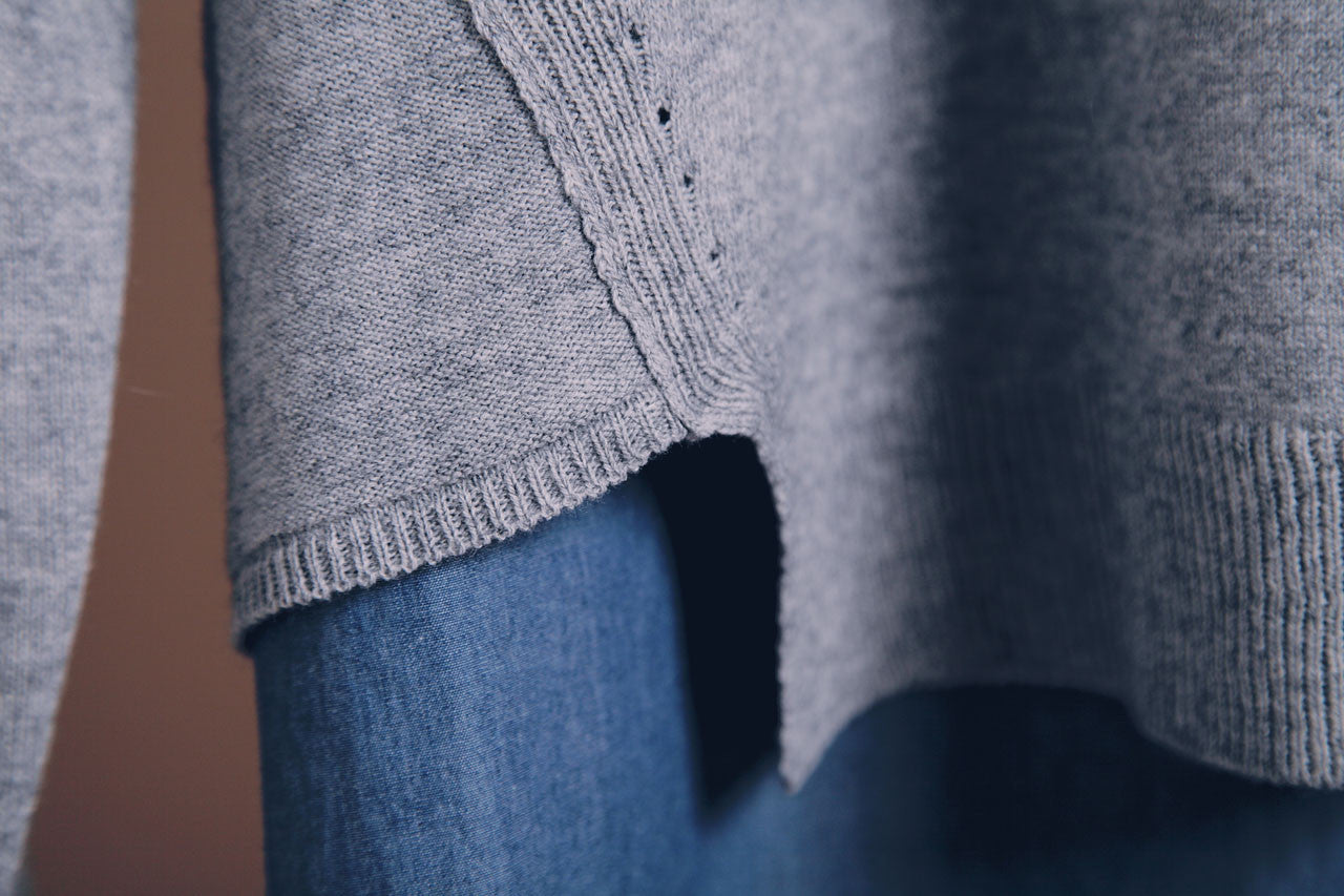 假兩件針織襯衫