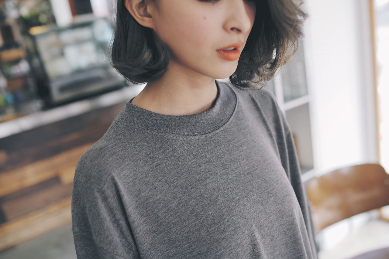 素面寬袖上衣(兩色)