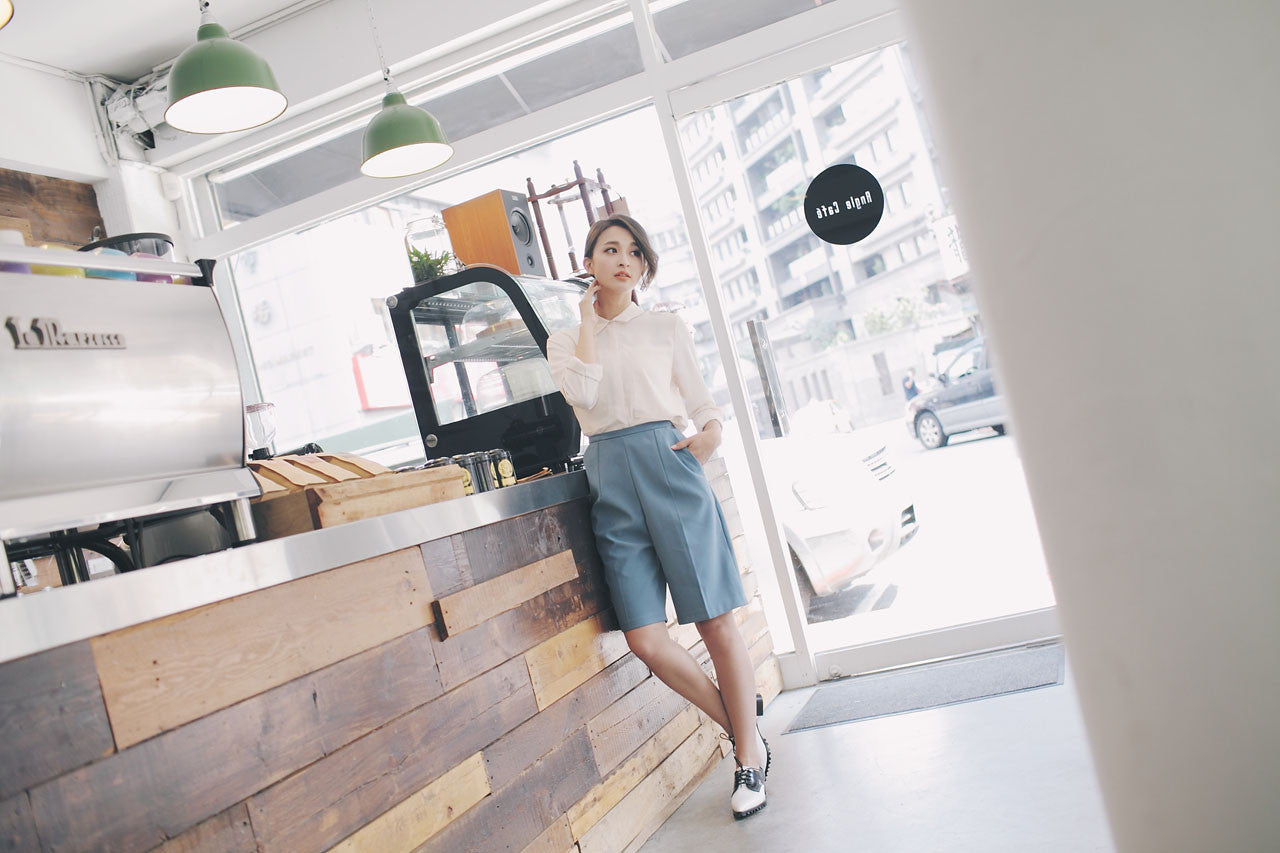 寬版五分褲(兩色)