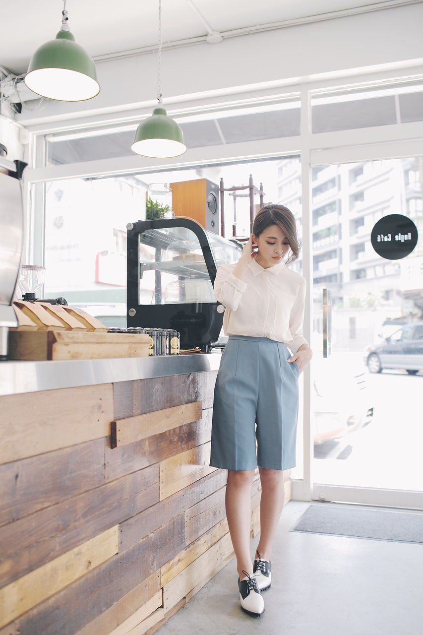 寬版五分褲(兩色)