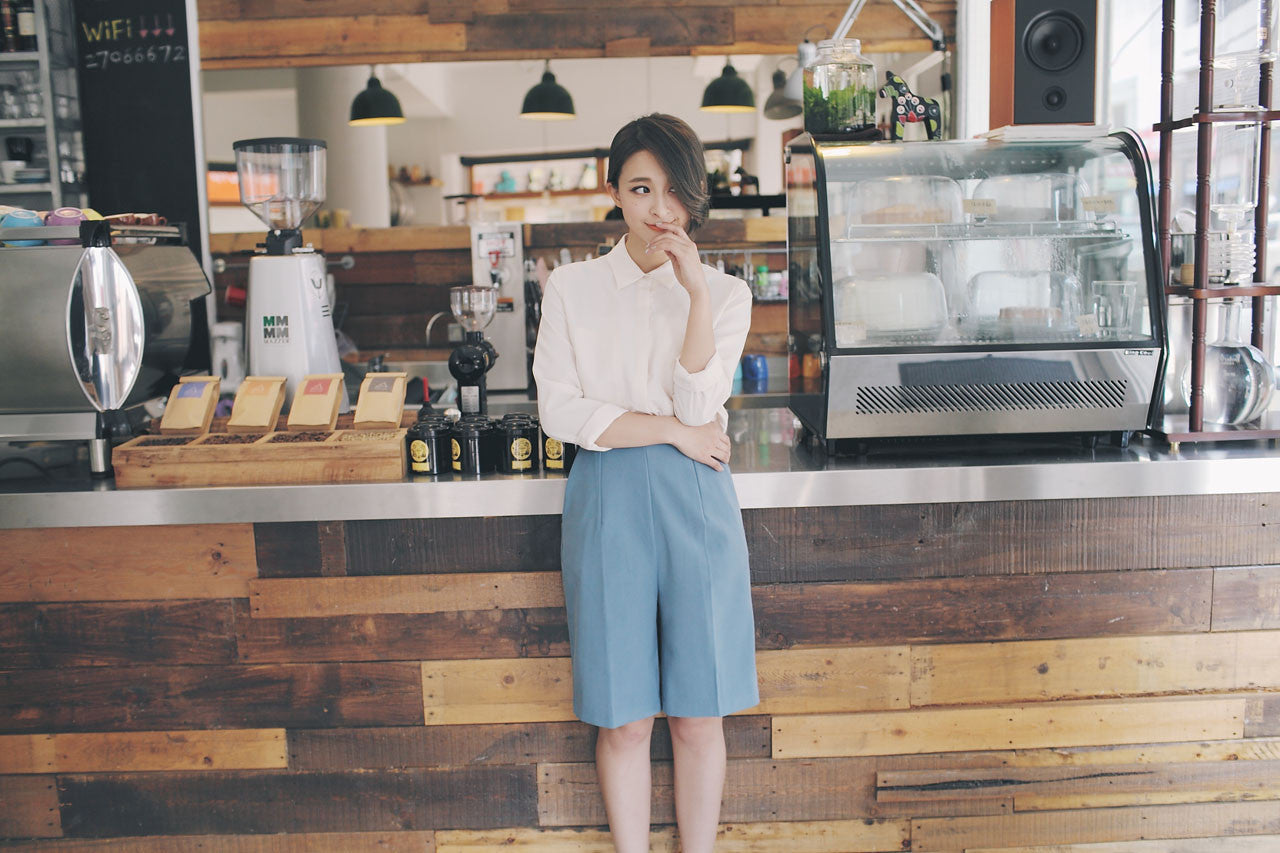 寬版五分褲(兩色)