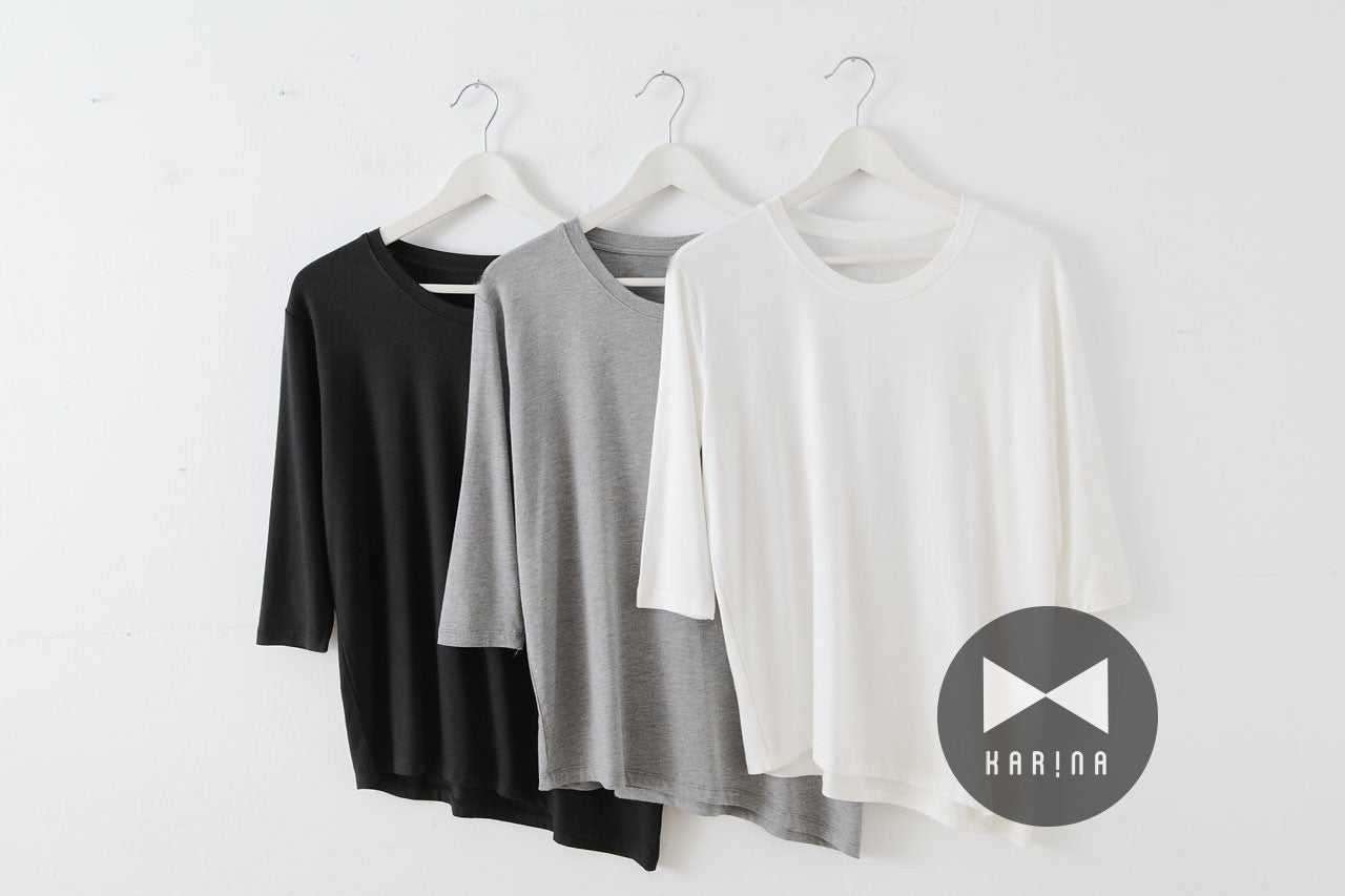 柔軟七分袖上衣(兩色)