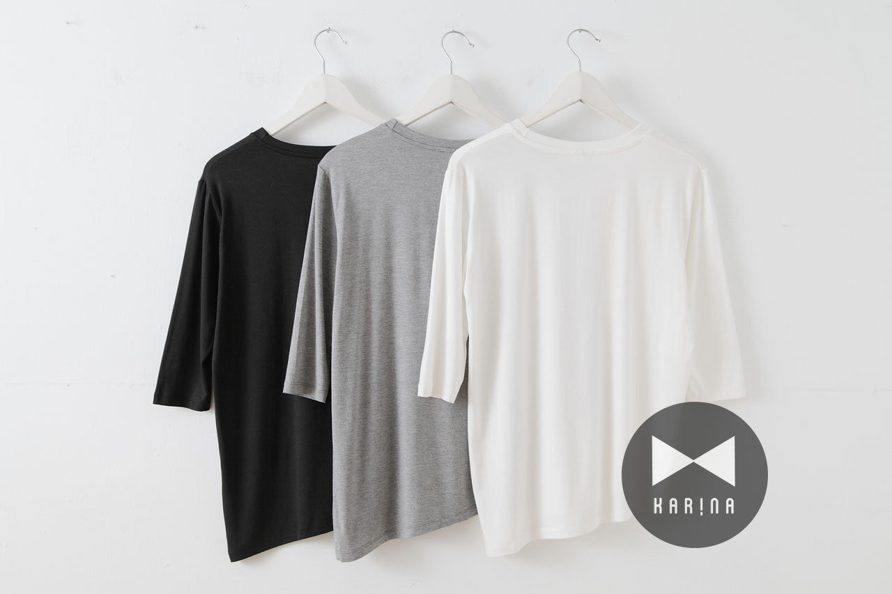 柔軟七分袖上衣(兩色)