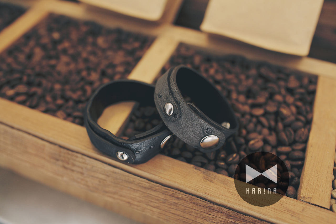 駝鳥皮手環(兩色)