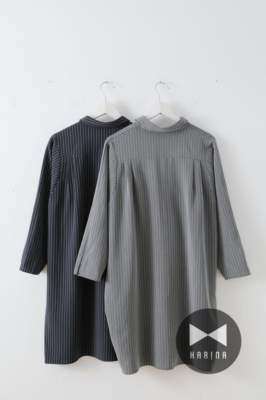 條紋襯衫式洋裝