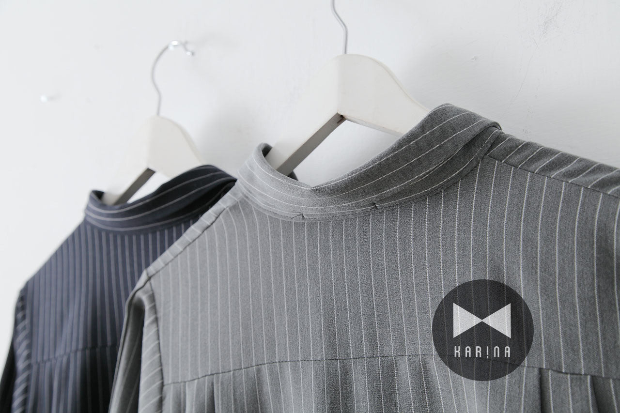 條紋襯衫式洋裝