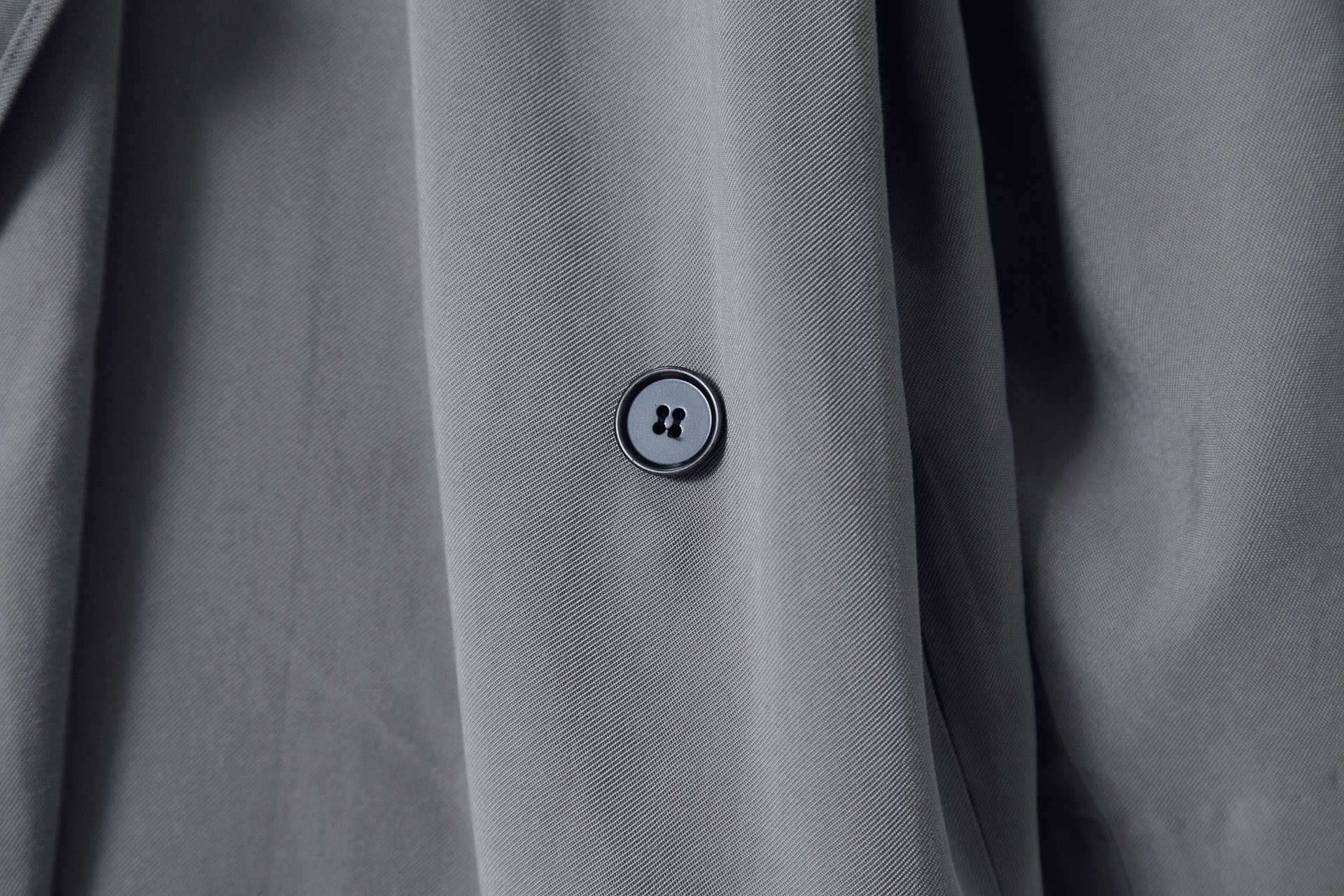 隨性翻領薄風衣(白)