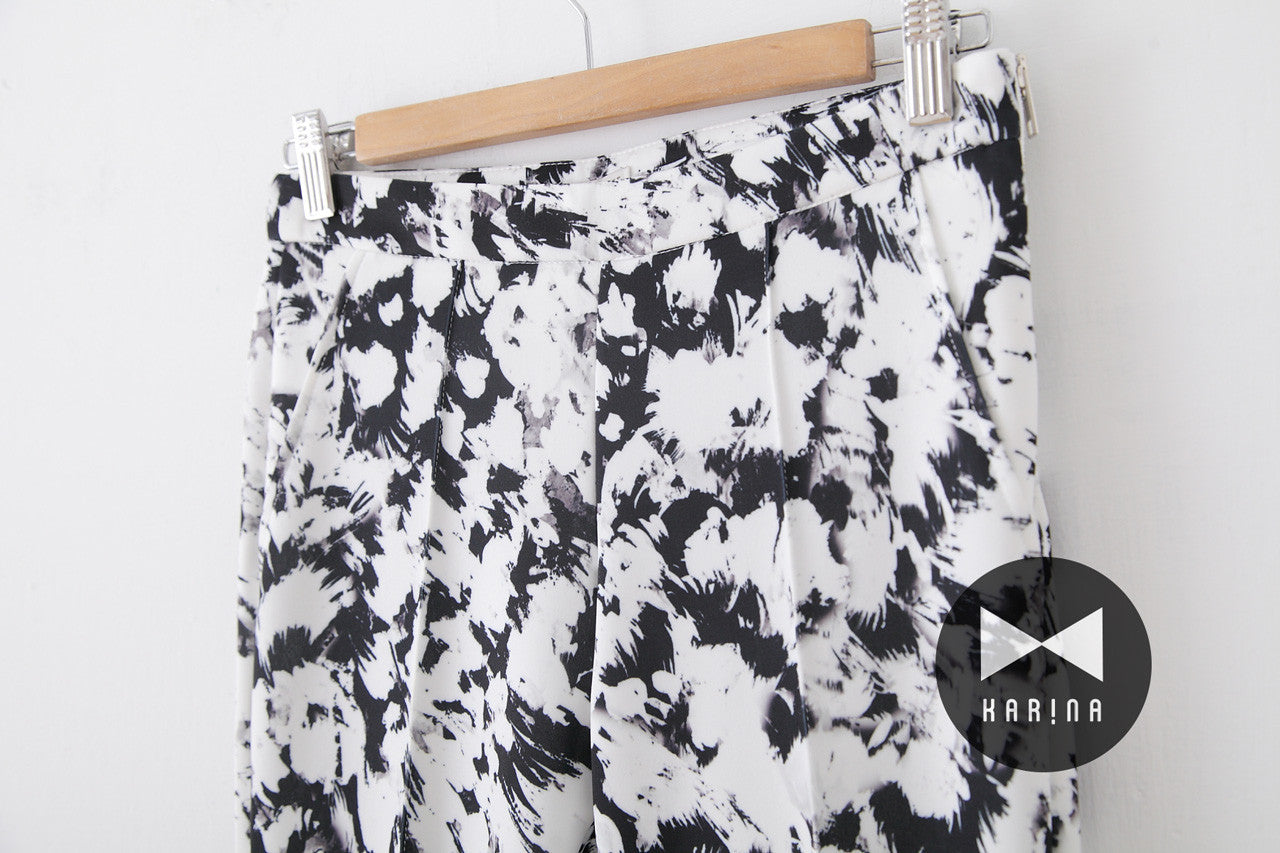 個性印花高腰長褲