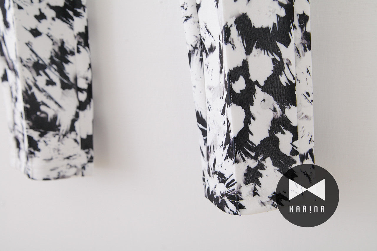 個性印花高腰長褲