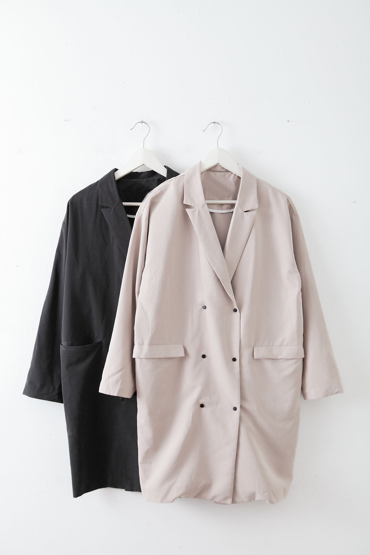 小排扣蜜絨薄風衣