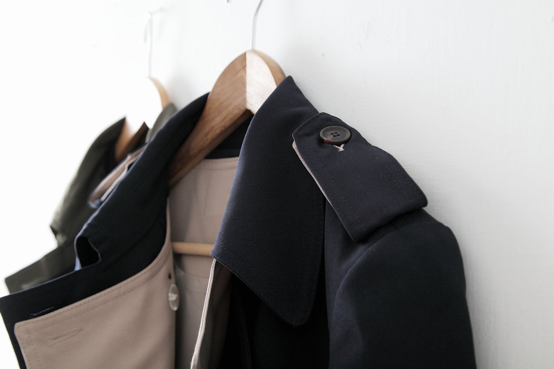 4Way撞色挺版風衣-綠/黑