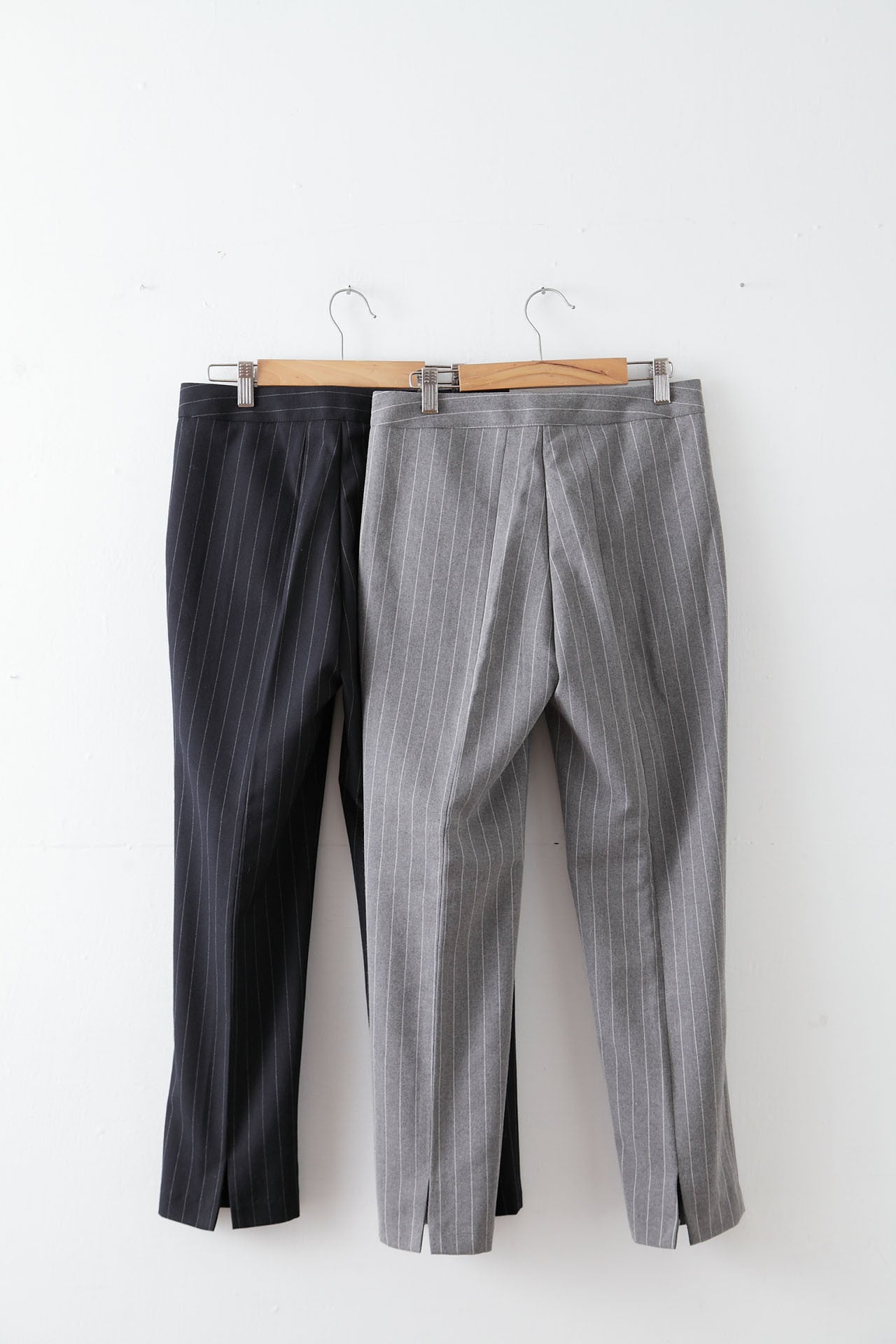 挺版直條開衩長褲